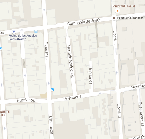 Esperanza paralela a Libertad en Google Maps.